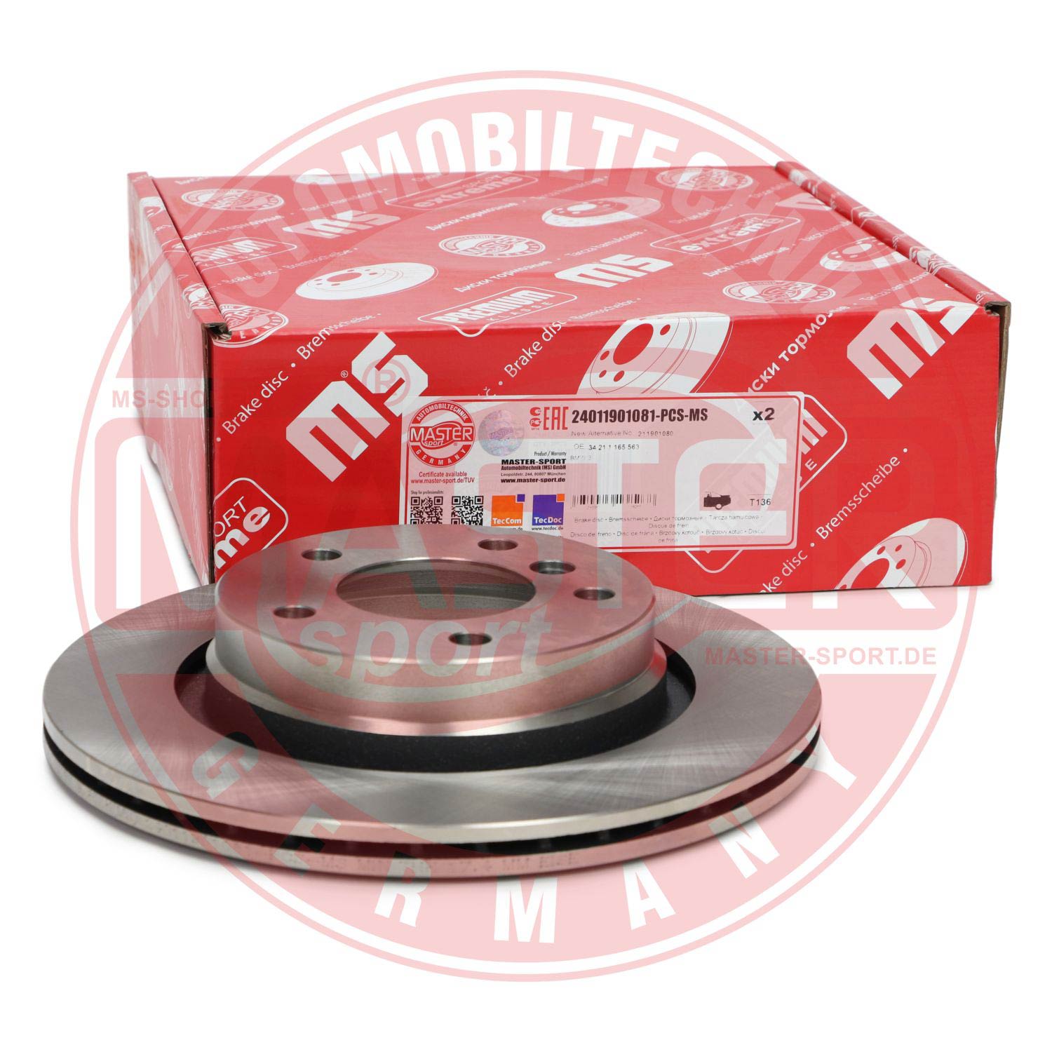 Disc frana MASTERSPORT GERMANY 24011901081-PCS-MS